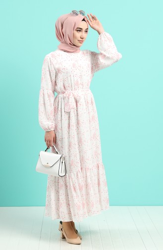 Salmon Hijab Dress 1000-02