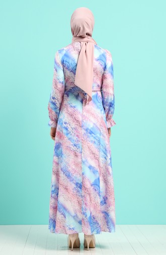 Robe Hijab Bleu 60160-01