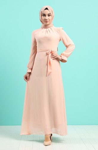 Belted Dress 60166-01 Salmon 60166-01