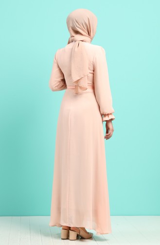 Robe Hijab Saumon 60166-01