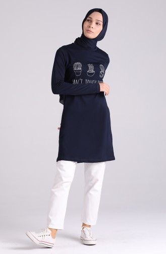 Navy Blue Tuniek 7025-02