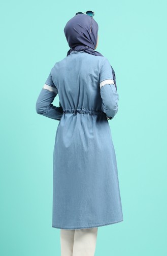 Jeansblau Tunikas 1439-01