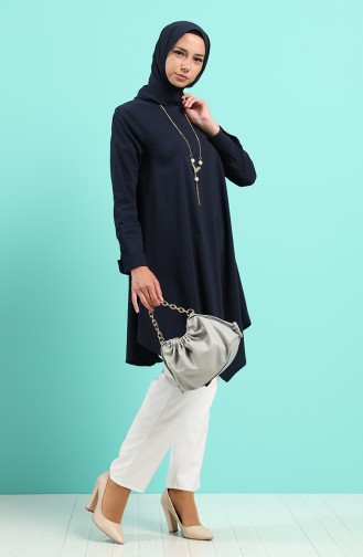 Navy Blue Tuniek 5024-07