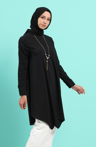 Kolyeli Tunik 5024-08 Siyah