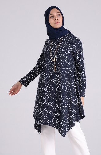 Navy Blue Tuniek 5027-01