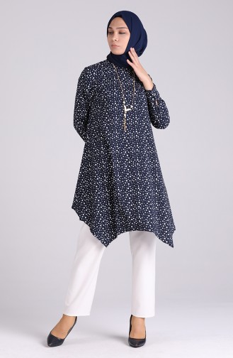 Navy Blue Tuniek 5027-01