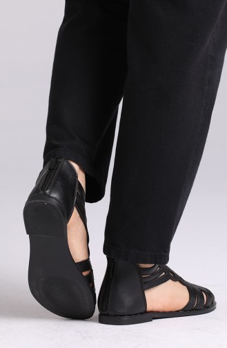 Black Summer Sandals 0008-03