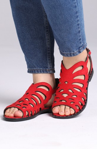 Red Summer Sandals 0011-07