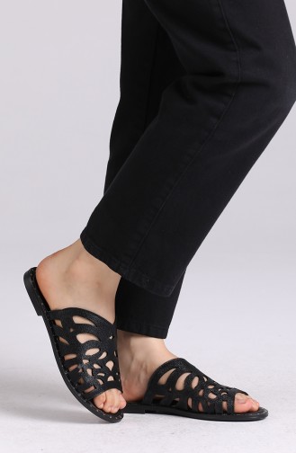 Black Summer slippers 0012-04