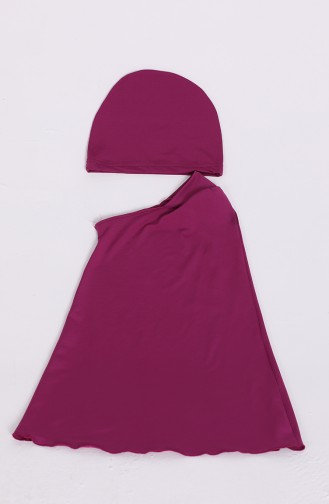 Maillot de Bain Hijab Plum 20146-03