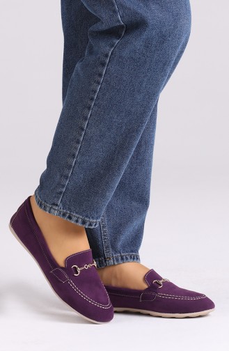 Purple Woman Flat Shoe 0403-09
