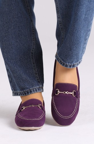 Purple Woman Flat Shoe 0403-09