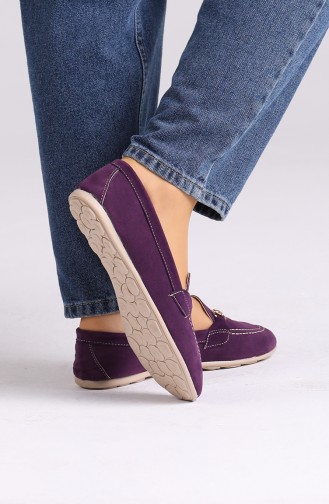 Purple Women`s Flats 0403-09