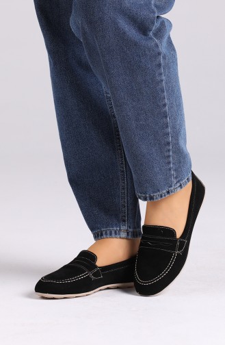 Black Women`s Flats 0404-08