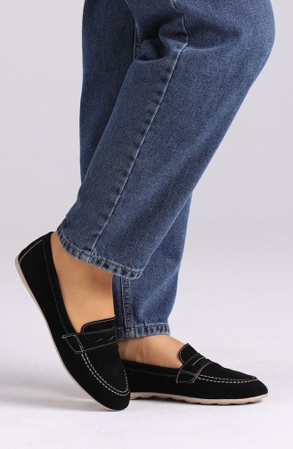 Black Women`s Flats 0404-08