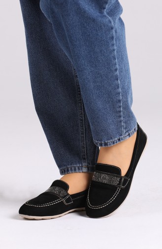 Black Women`s Flats 0405-09