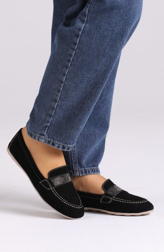 Black Women`s Flats 0405-09