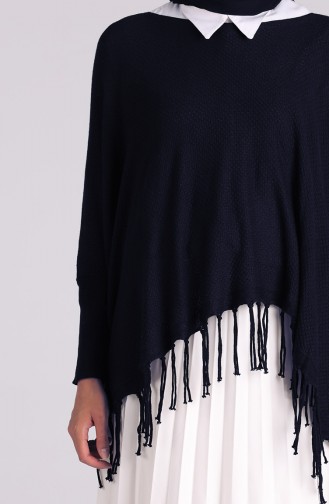 Navy Blue Blouse 1092-05