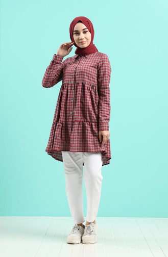 Kareli Tunik 8222-05 Bordo