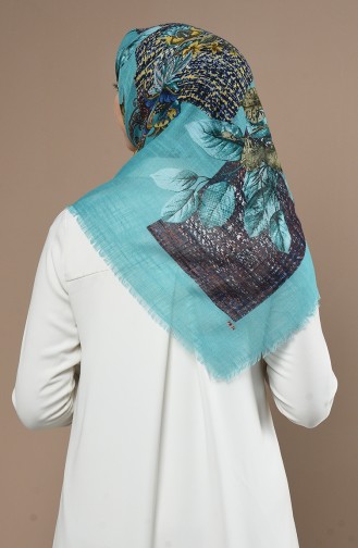 Turquoise Hoofddoek 90645-14