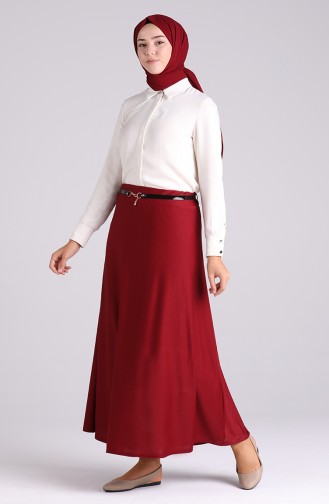 Claret Red Skirt 2080-02