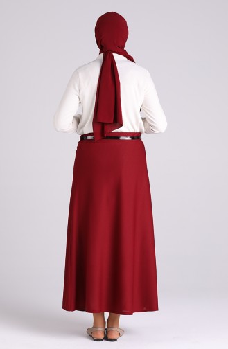 Claret Red Skirt 2080-02