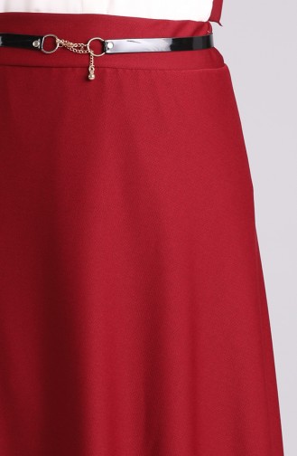 Claret Red Skirt 2080-02