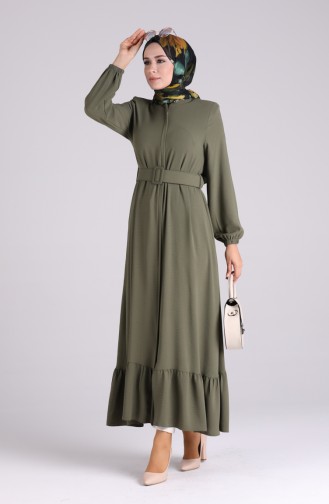 Khaki Abaya 6017-04