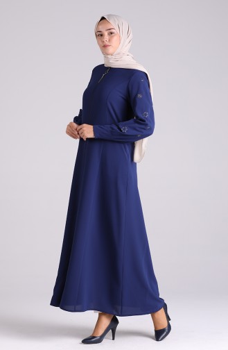 Navy Blue Abaya 5103-03