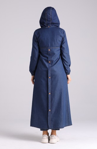 Navy Blue Abaya 8227-02