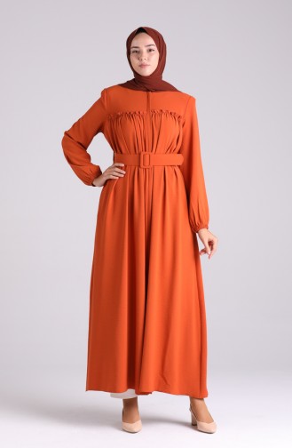 Abayas Couleur brique 6016-02