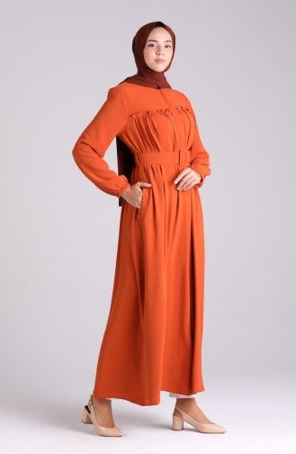 Abayas Couleur brique 6016-02