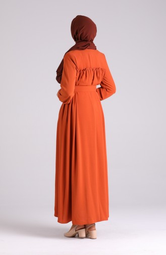 Abayas Couleur brique 6016-02