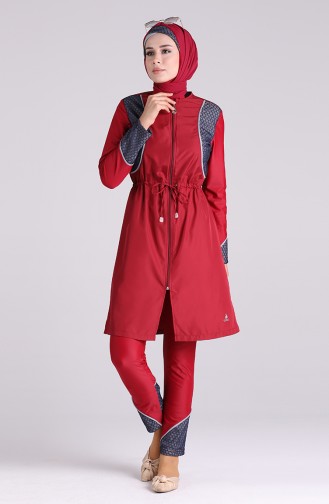 Rot Hijab Badeanzug 03
