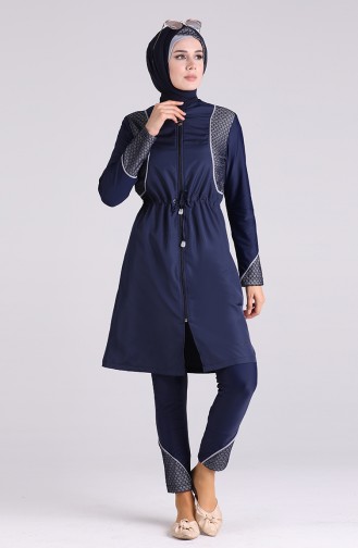 Navy Blue Swimsuit Hijab 01