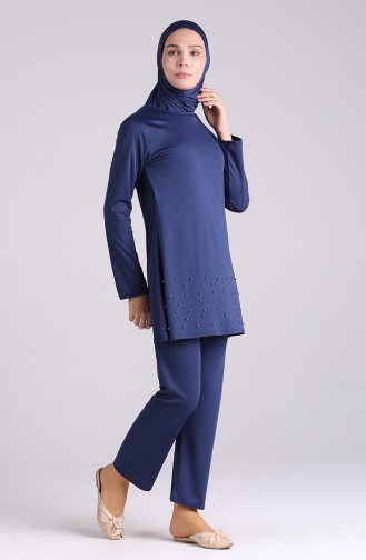 Navy Blue Swimsuit Hijab 1013-03