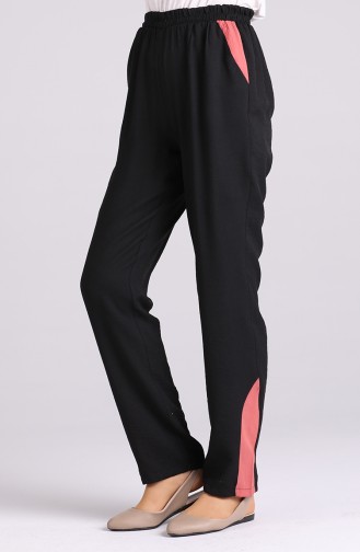 Pantalon Noir 0128-01