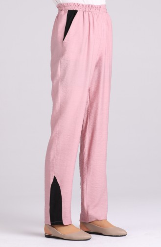 Aerobin Fabric wide-leg Trousers 0128-03 Dry Rose 0128-03
