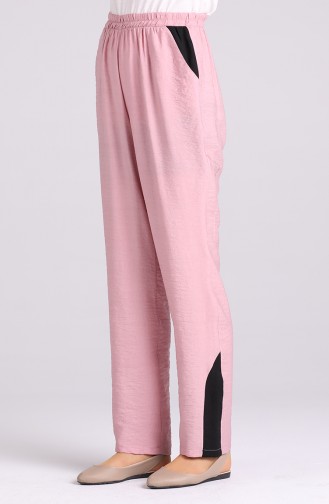 Aerobin Fabric wide-leg Trousers 0128-03 Dry Rose 0128-03