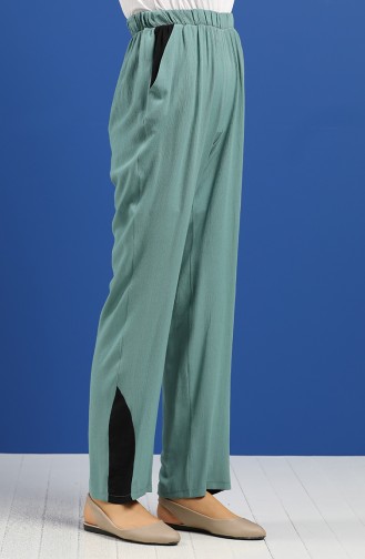 Unreife Mandelgrün Hose 0128A-01