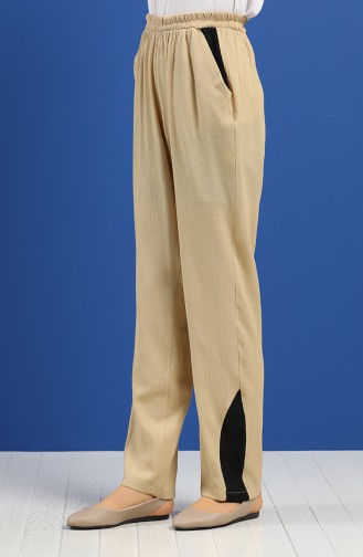 Aerobin Fabric wide Leg Trousers 0128a-02 Beige 0128A-02