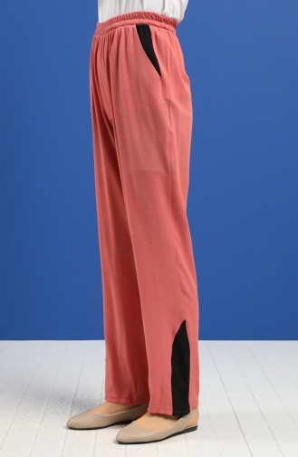 Aerobin Fabric wide-leg Trousers 0128a-03 Dry Rose 0128A-03