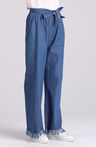 Pantalon Bleu Marine 8458-01