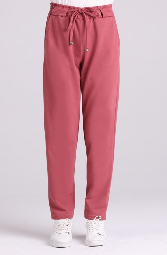 Two Thread Trousers with Belt 3192-04 Dried Rose 3192-04
