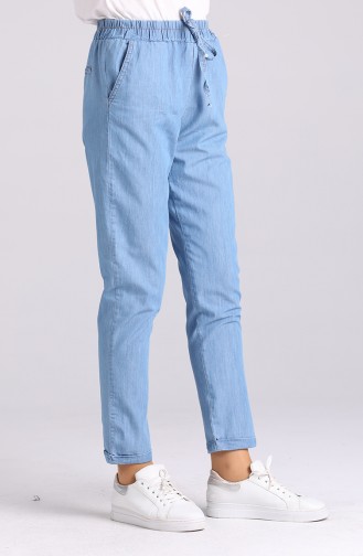 Elastic waist Jeans 5034-02 Denim Blue 5034-02