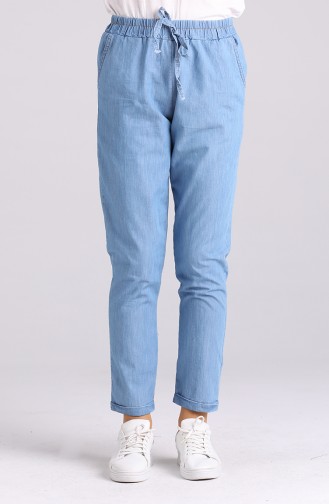 Elastic waist Jeans 5034-02 Denim Blue 5034-02