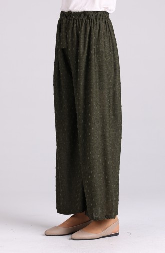 Summer wide-leg Pants 2025-02 Dark Green 2025-02