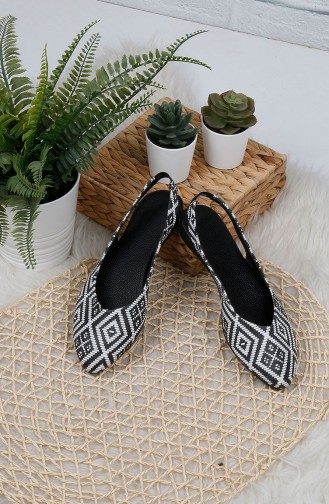 White Woman Flat Shoe 0172-07