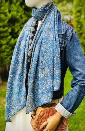 Dark Blue Shawl 54238-01