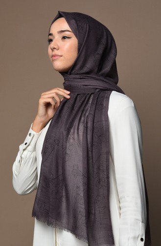 Smoke-Colored Shawl 3017FLR-01